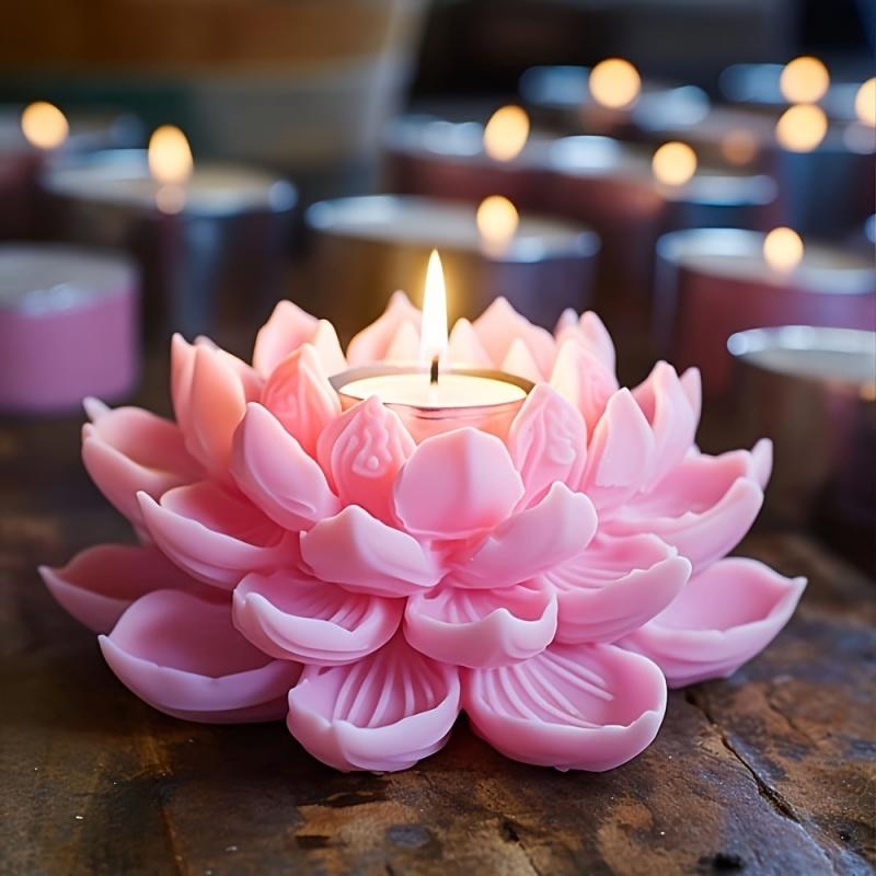 1PC Lotus Flower Candle Mold S - Candle Making Factory incelemesi ve fiyatı