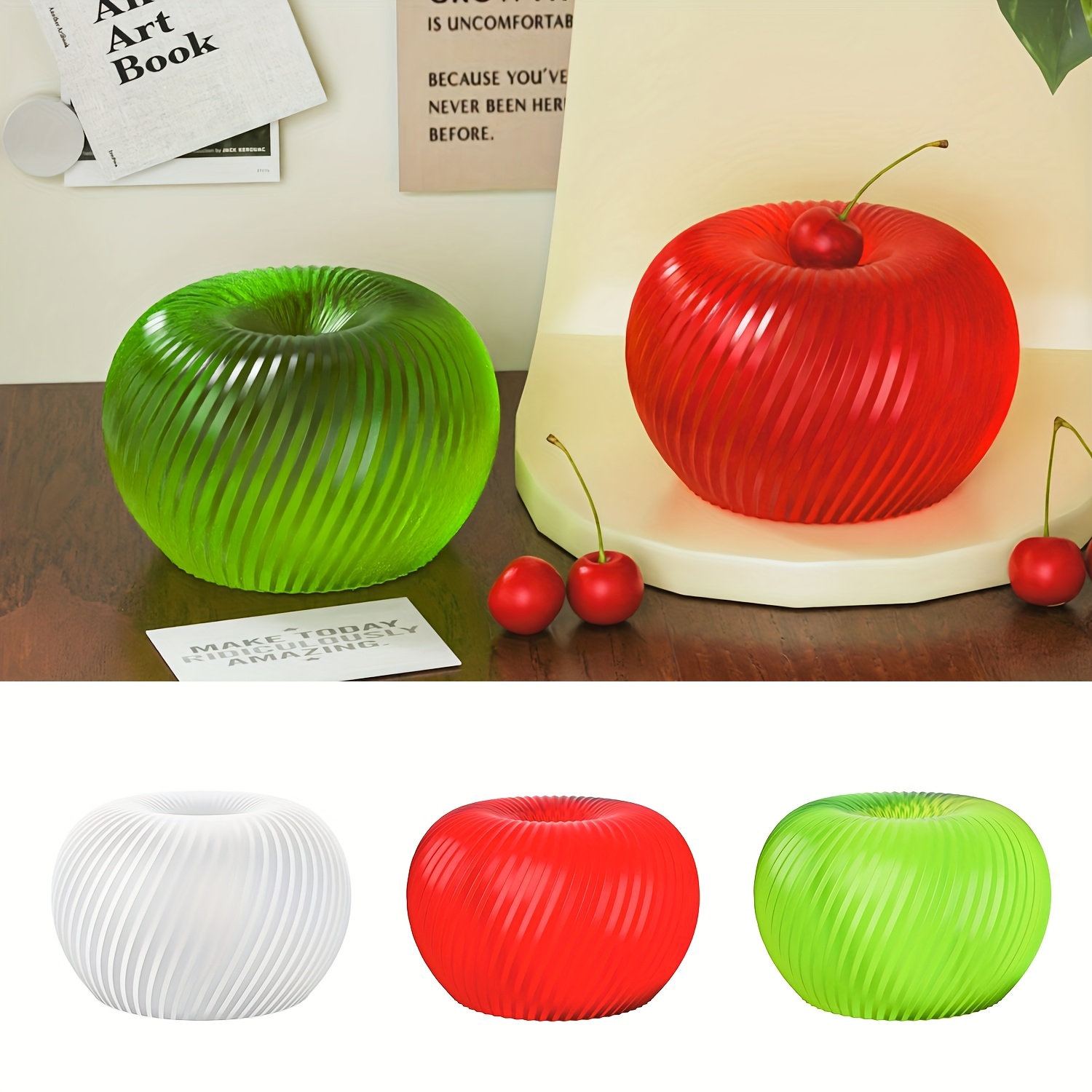 A trendy red apple silicone mo - Candle Making Factory incelemesi ve fiyatı