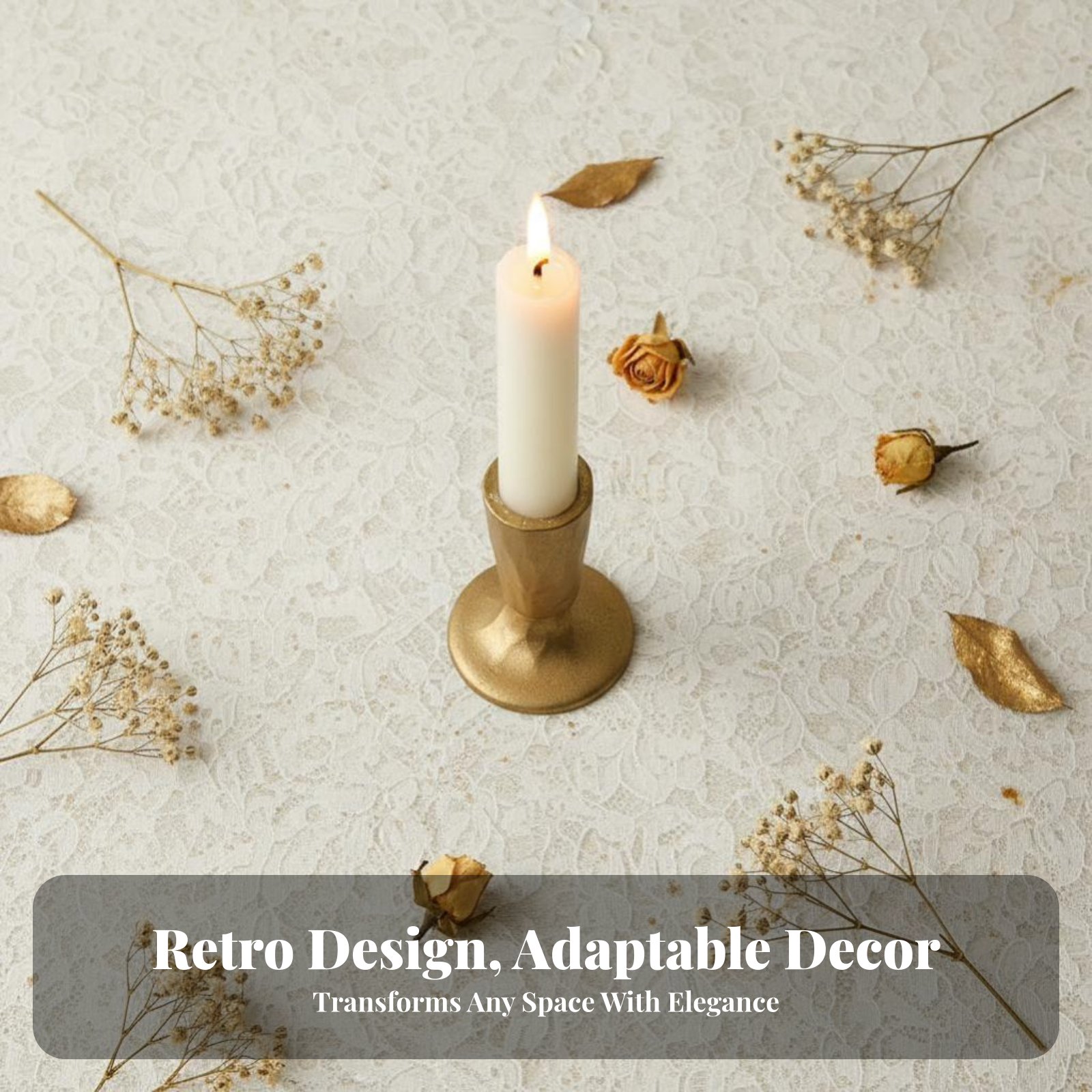 Gold Cast Iron Candle Holder,  - Paraffin Candle Wax incelemesi ve fiyatı