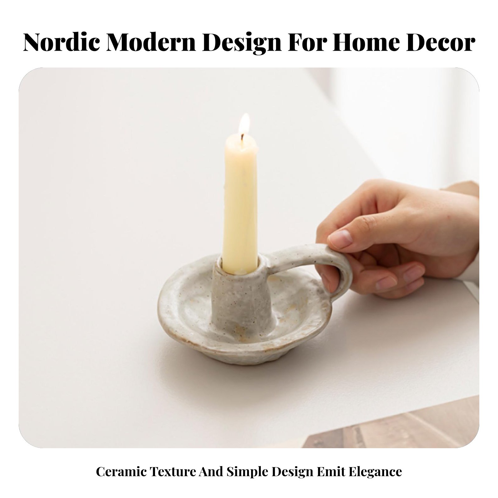 Nordic Ceramic Candle Holder,  - Paraffin Candle Wax incelemesi ve fiyatı