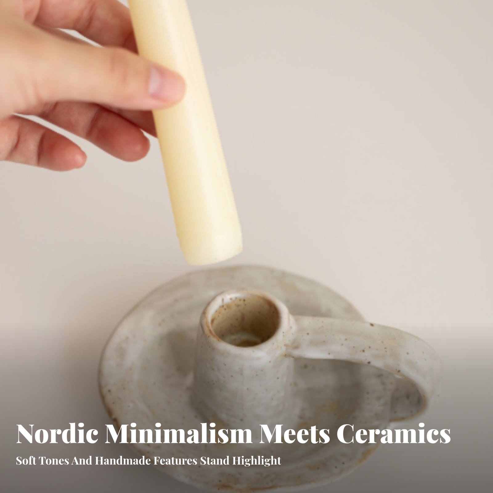 Nordic Ceramic Candle Holder,  - Paraffin Candle Wax incelemesi ve fiyatı