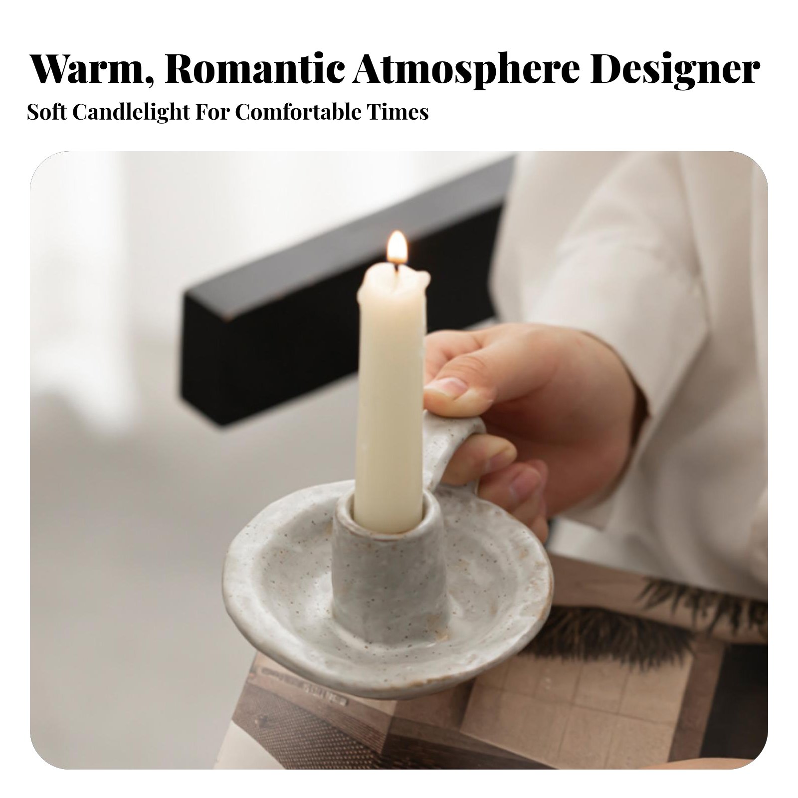 Nordic Ceramic Candle Holder,  - Paraffin Candle Wax incelemesi ve fiyatı
