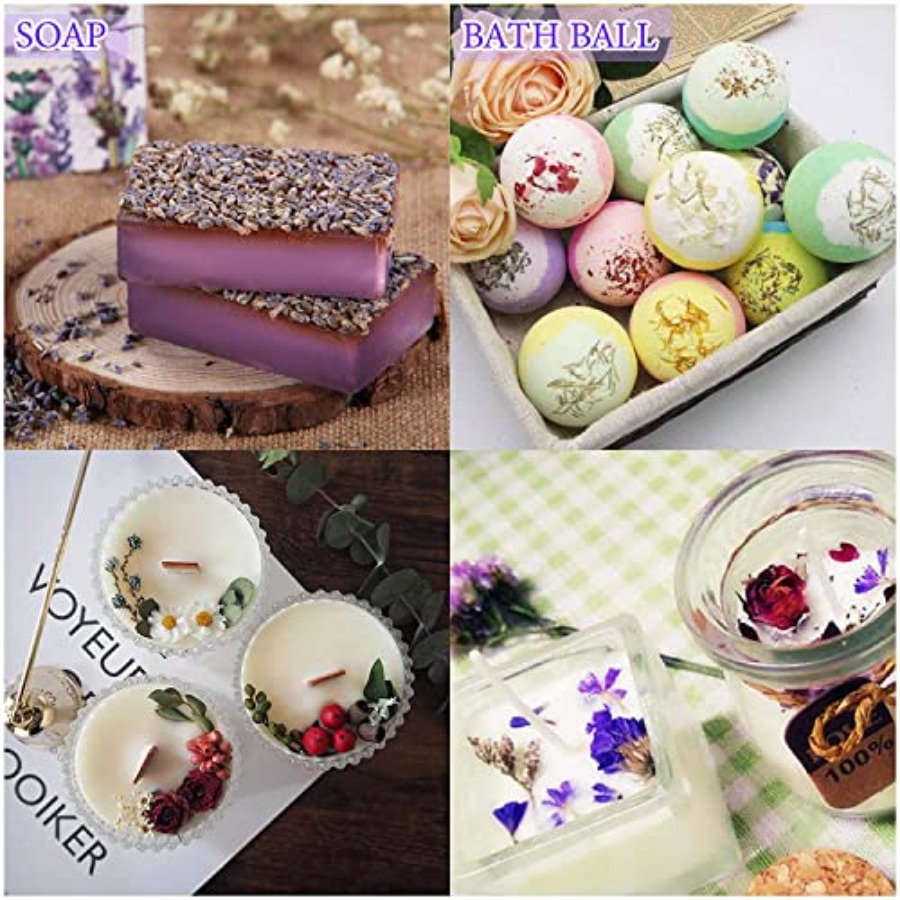 20 Bags Dried Flowers, 100% Na - Candle Making Diy Kit incelemesi ve fiyatı