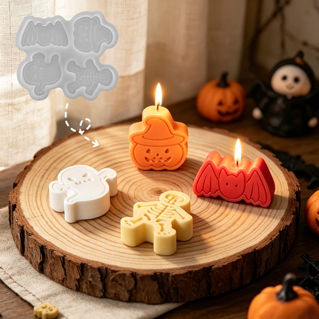 4-cavity silicone resin mold s - Candle Making Set incelemesi ve fiyatı