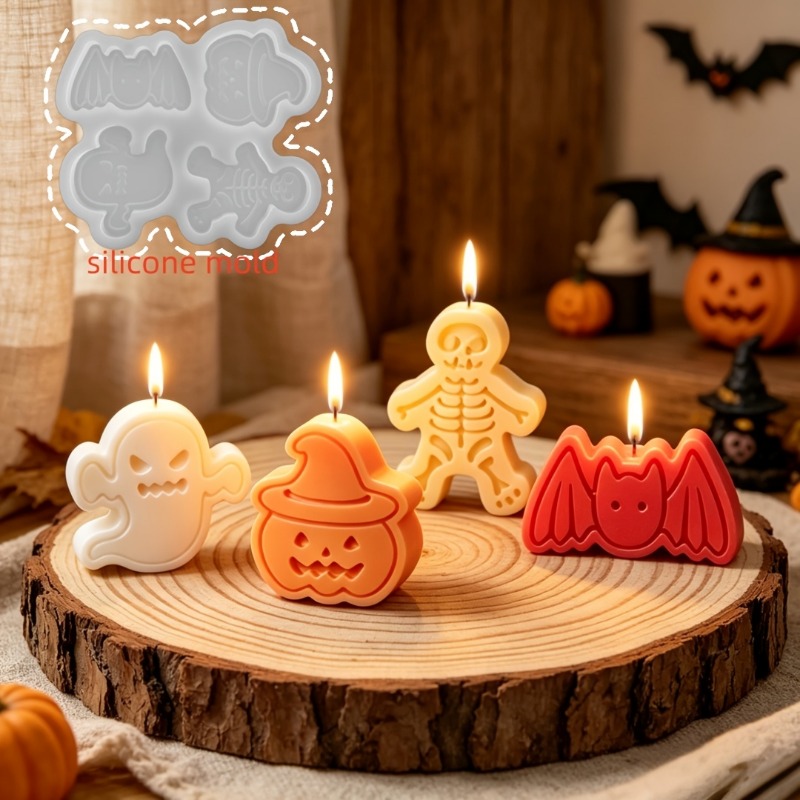 4-cavity silicone resin mold s - Candle Making Set incelemesi ve fiyatı