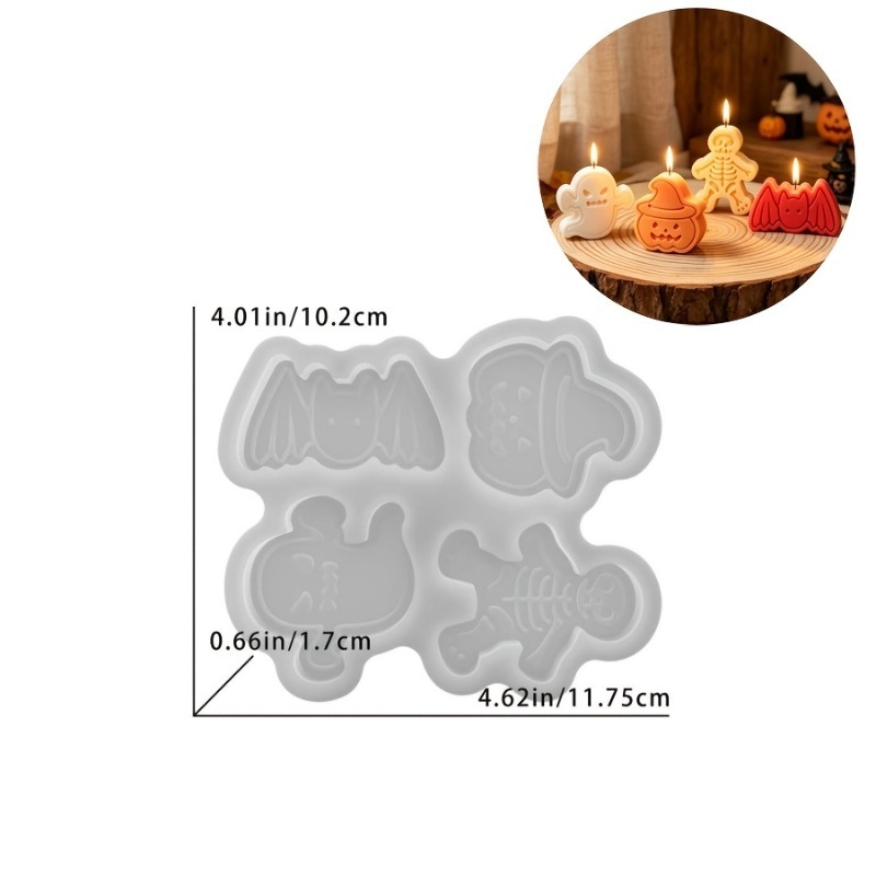 4-cavity silicone resin mold s - Candle Making Set incelemesi ve fiyatı