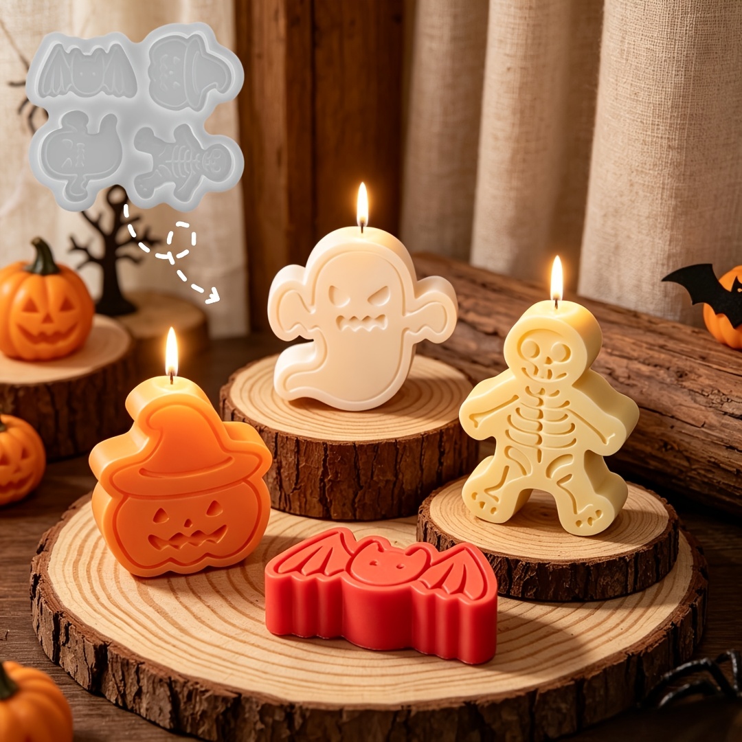 4-cavity silicone resin mold s - Candle Making Set incelemesi ve fiyatı
