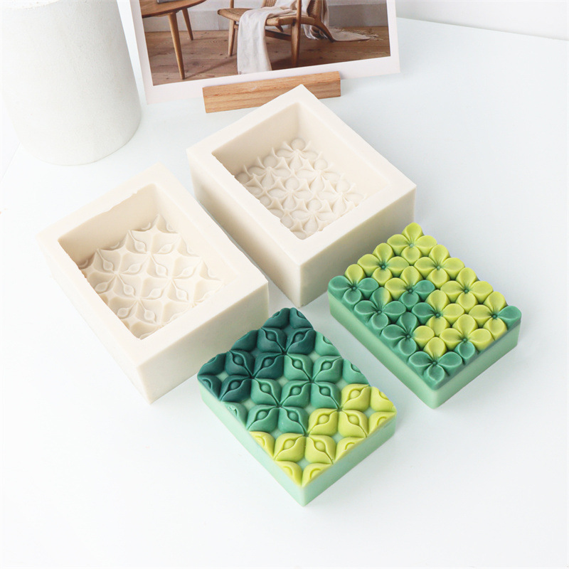 Square Flower Handmade Soap Si - Candle Making Set incelemesi ve fiyatı