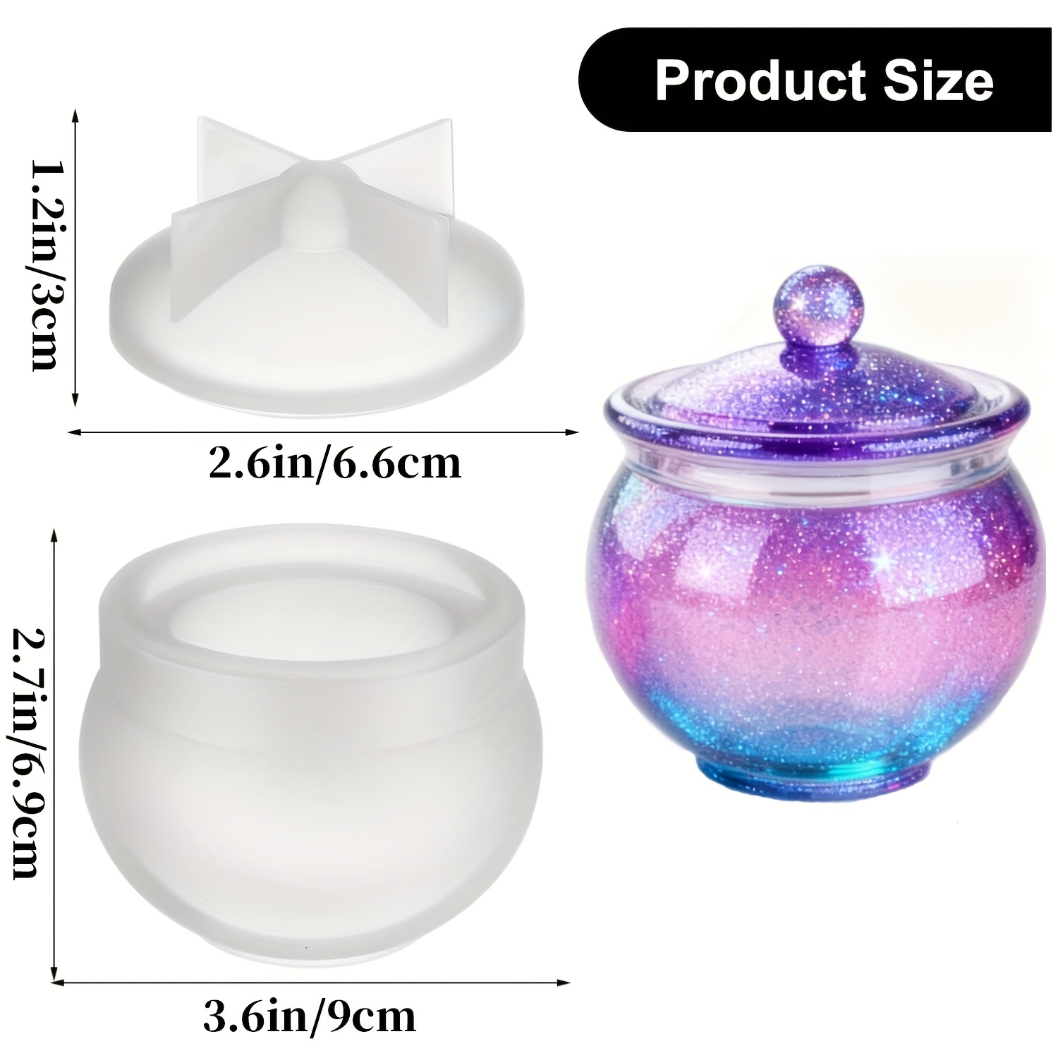 1 set of round resin can molds - Candle Making Set incelemesi ve fiyatı