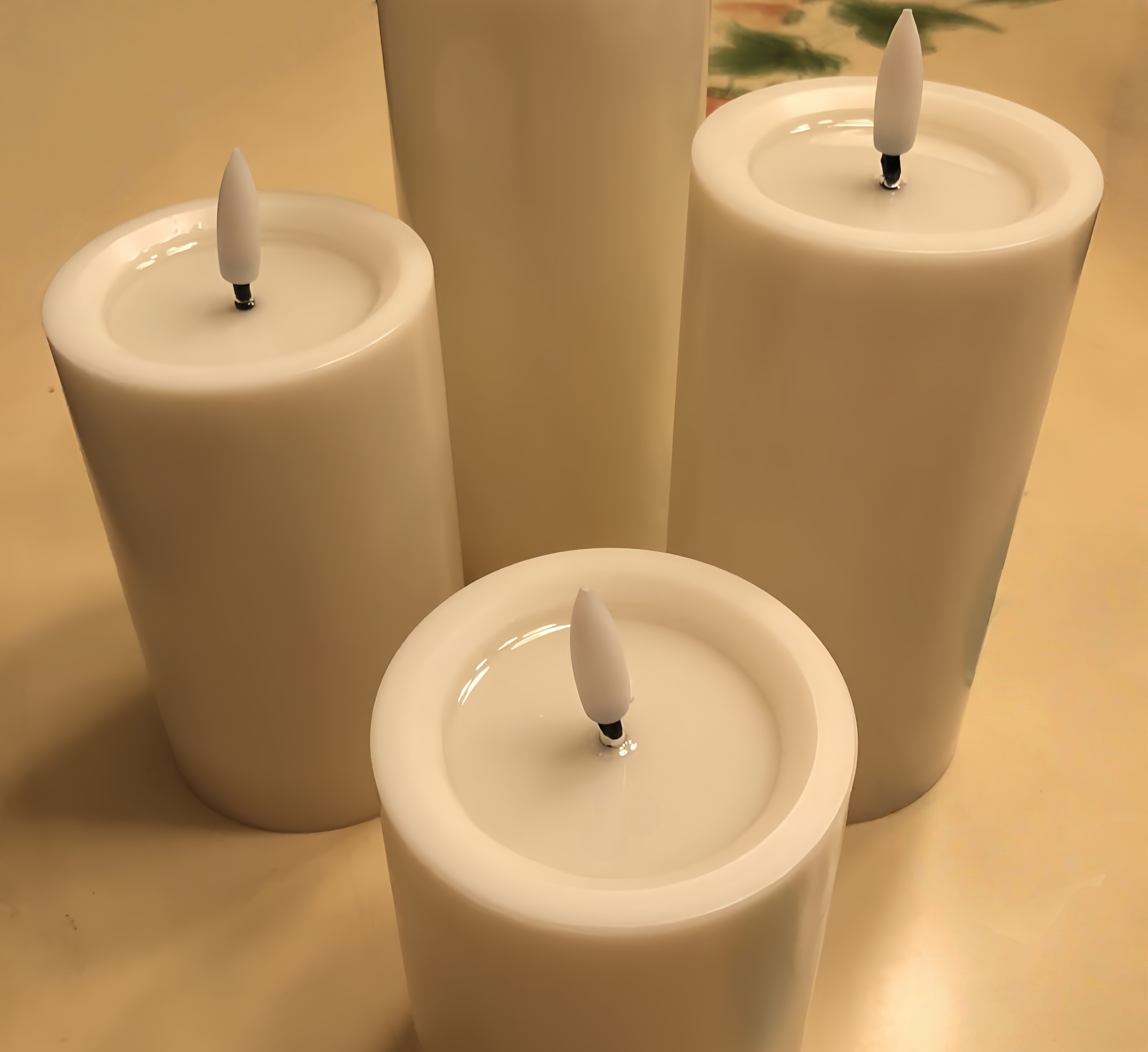 Flameless Flickering Led Candl - Paraffin Candle Wax incelemesi ve fiyatı