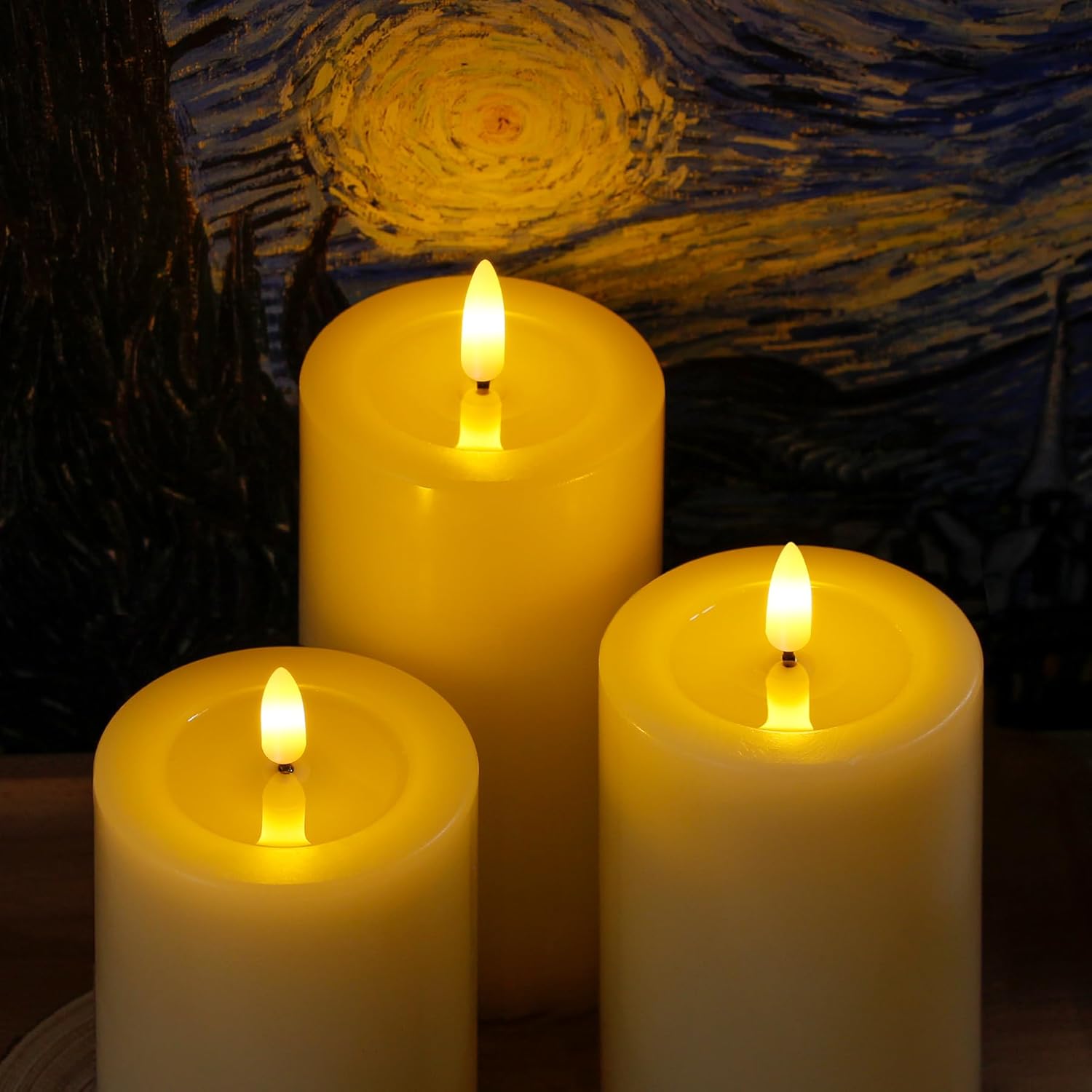 Flameless Flickering Led Candl - Paraffin Candle Wax incelemesi ve fiyatı