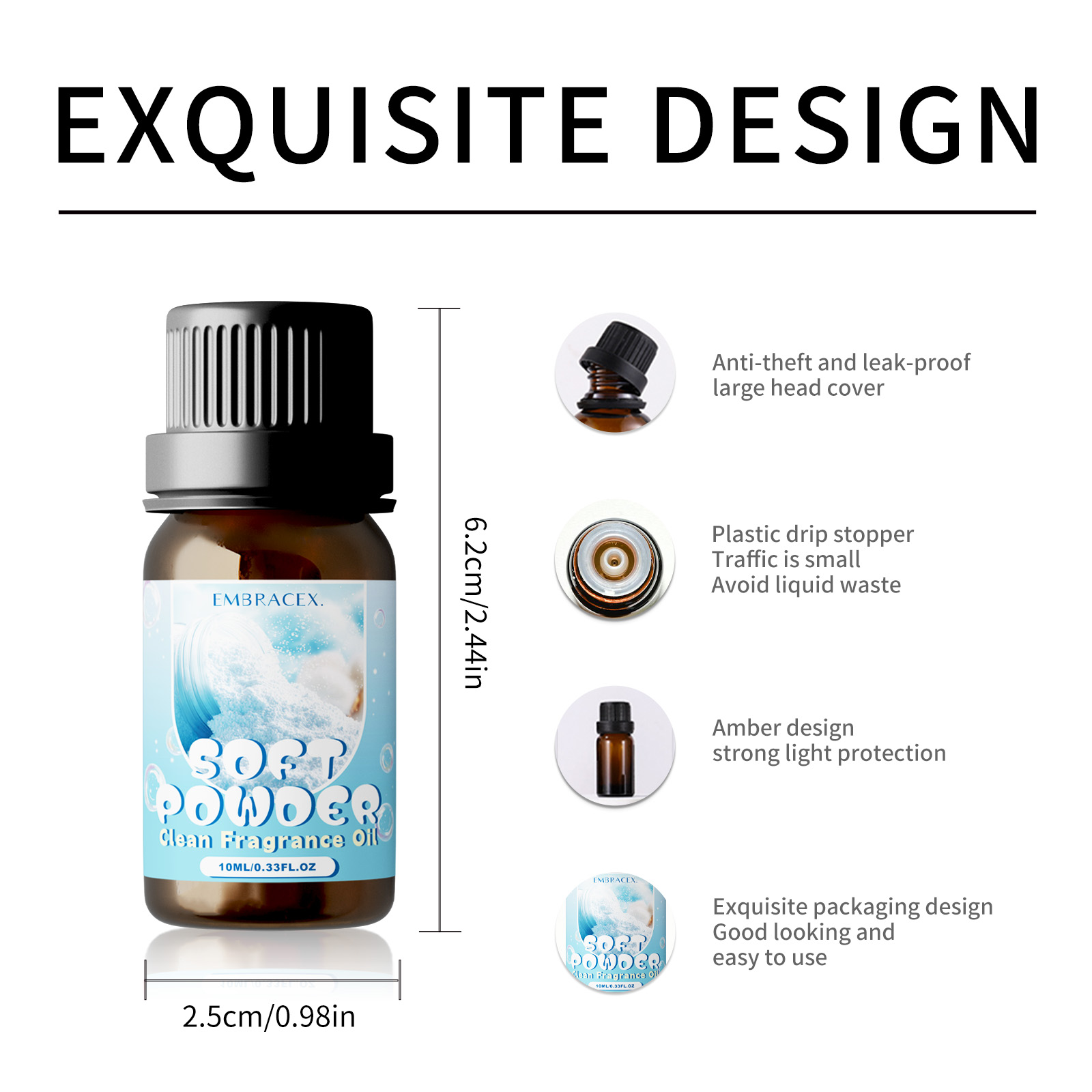 10ml Soft Powder Essential Oil - Candle Making Oils incelemesi ve fiyatı